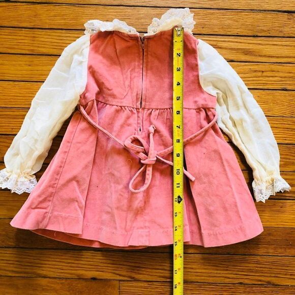 GOODLAD Girls Dress 2T Peasant Laced Easter VTG - Picture 3 of 13